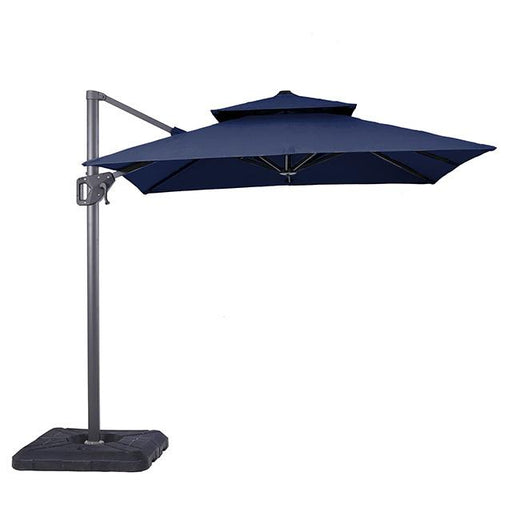 Fida 8 Ft Square Umbrella w/ Double Top + 37" Large Base - California Furniture (Coachella, CA)