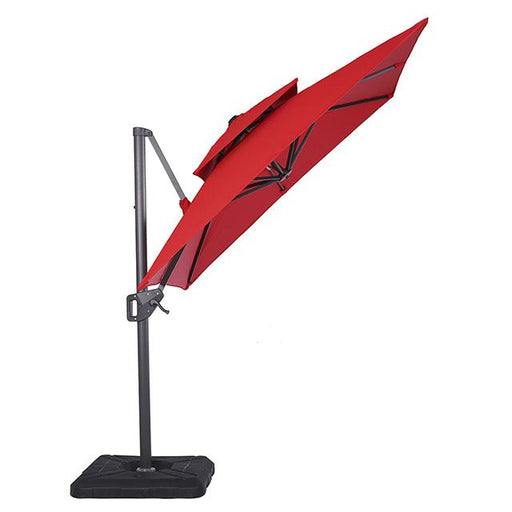 Fida 8 Ft Square Umbrella w/ Double Top + 37" Large Base - California Furniture (Coachella, CA)