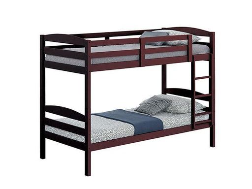 Finsbury Twin Twin Bunk Bed Espresso, Grey & White - California Furniture (Coachella, CA)