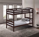 Finsbury Twin Twin Bunk Bed Espresso, Grey & White - California Furniture (Coachella, CA)