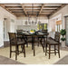 Flick Rustic Oak Counter Ht. Table - California Furniture (Coachella, CA)