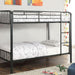 CLEMENT Black Metal Twin/Twin Bunk Bed - California Furniture (Coachella, CA)