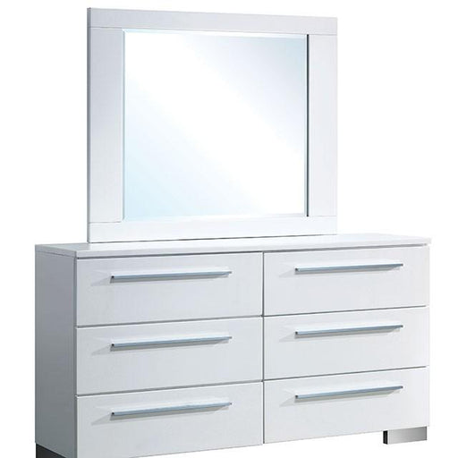 CLEMENTINE Glossy White Dresser - California Furniture (Coachella, CA)