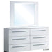 CLEMENTINE Glossy White Dresser - California Furniture (Coachella, CA)