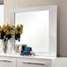 CLEMENTINE Glossy White Mirror - California Furniture (Coachella, CA)