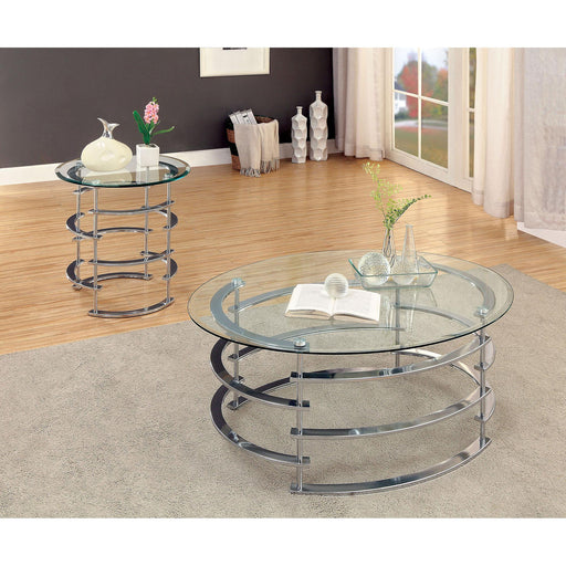 Clonmel End Table, Chrome - California Furniture (Coachella, CA)
