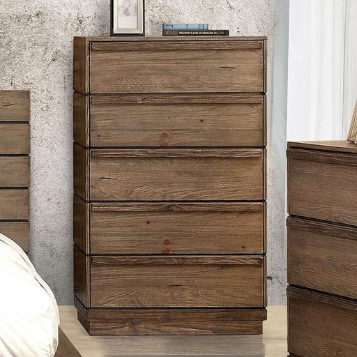 COIMBRA Rustic Natural Tone Chest - California Furniture (Coachella, CA)