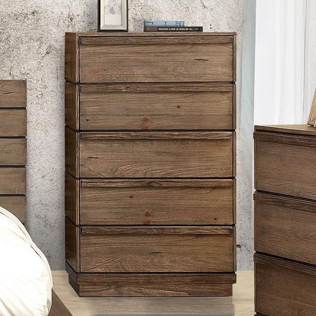 COIMBRA Rustic Natural Tone Chest - California Furniture (Coachella, CA)