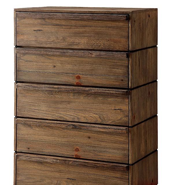 COIMBRA Rustic Natural Tone Chest - California Furniture (Coachella, CA)