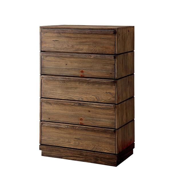 COIMBRA Rustic Natural Tone Chest - California Furniture (Coachella, CA)