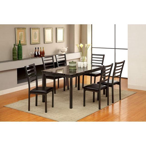 COLMAN Black 60" Dining Table - California Furniture (Coachella, CA)