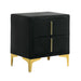 FLORIZEL Night Stand, Black - California Furniture (Coachella, CA)