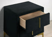 FLORIZEL Night Stand, Black - California Furniture (Coachella, CA)