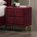FLORIZEL Night Stand, Red - California Furniture (Coachella, CA)