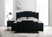 Florizel Bed Black & Red - California Furniture (Coachella, CA)