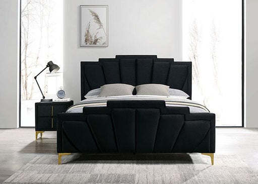 FLORIZEL Night Stand, Black - California Furniture (Coachella, CA)