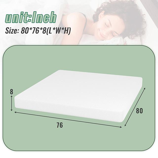 Coreopsis 8" E.King Memory Foam Wave Comfort - California Furniture (Coachella, CA)