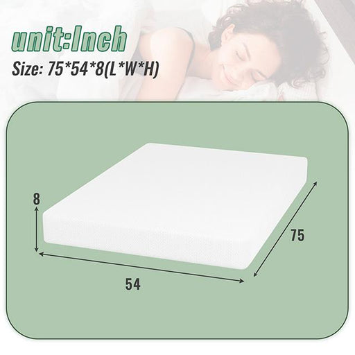 Coreopsis 8" Full Memory Foam Wave Comfort - California Furniture (Coachella, CA)