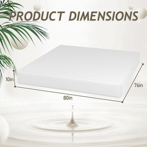 Forsythia 10" E.King Green Tea Gel Memory Foam - California Furniture (Coachella, CA)