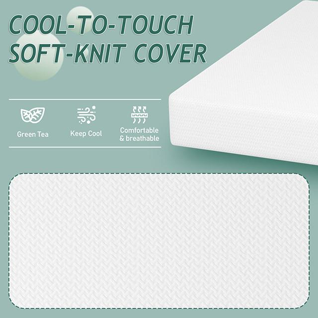 Forsythia 10" Full Green Tea Gel Memory Foam - California Furniture (Coachella, CA)