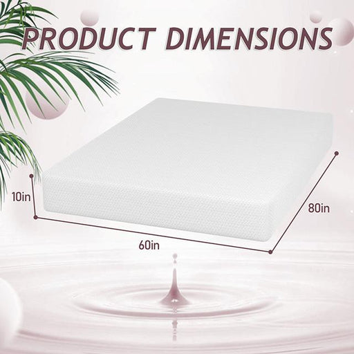 Forsythia 10" Queen Green Tea Gel Memory Foam - California Furniture (Coachella, CA)