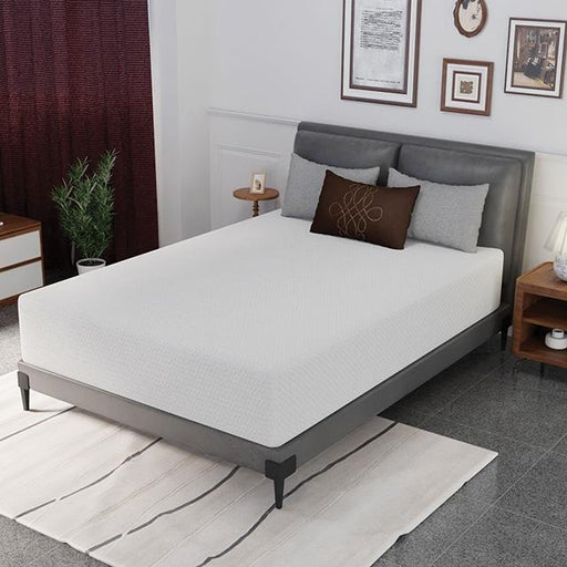 Forsythia 12" Full Green Tea Gel Memory Foat - California Furniture (Coachella, CA)