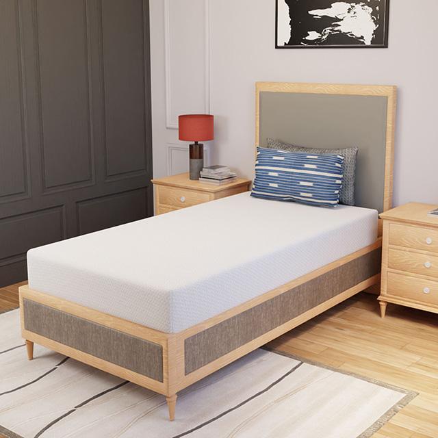 Forsythia 8" Twin Green Tea Gel Memory Foam - California Furniture (Coachella, CA)