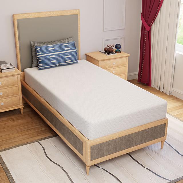 Forsythia 8" Twin Green Tea Gel Memory Foam - California Furniture (Coachella, CA)