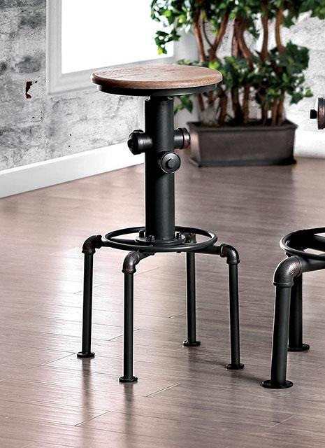 Foskey Antique Black Bar Stool (2/CTN) - California Furniture (Coachella, CA)