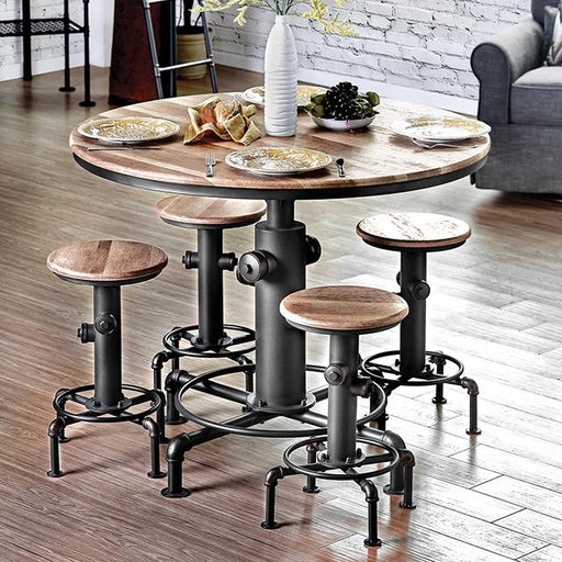 Foskey 5 Pc Counter Ht Table Set - California Furniture (Coachella, CA)