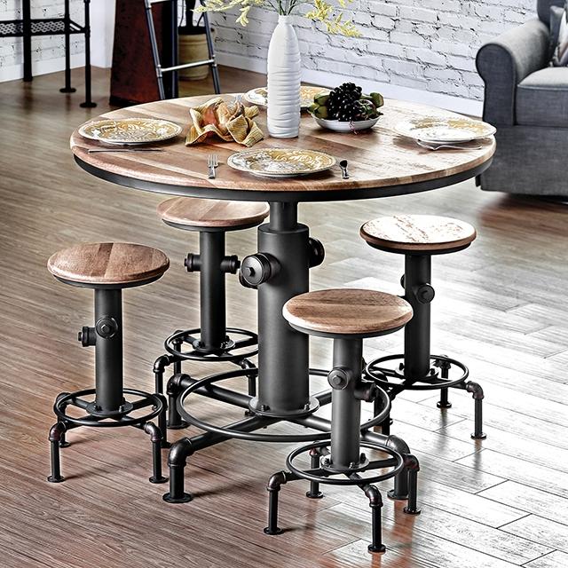 Foskey Antique Black Dining Table - California Furniture (Coachella, CA)