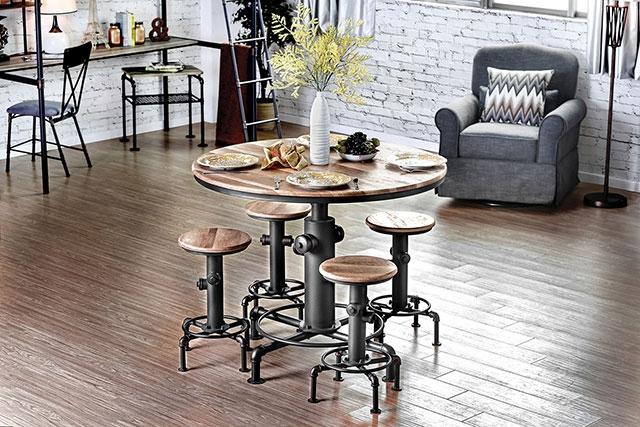 Foskey Antique Black Dining Table - California Furniture (Coachella, CA)