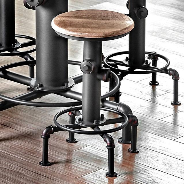 Foskey Antique Black Counter Ht. Chair (2/CTN) - California Furniture (Coachella, CA)