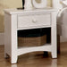 Corry White Night Stand - California Furniture (Coachella, CA)