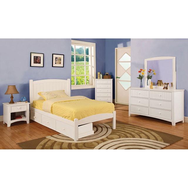 Omnus White Hutch - California Furniture (Coachella, CA)