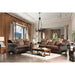 Franklin Dark Brown/Tan Sofa, Dark Brown - California Furniture (Coachella, CA)