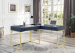 FREIBURG Corner Desk, Antique Blue - California Furniture (Coachella, CA)