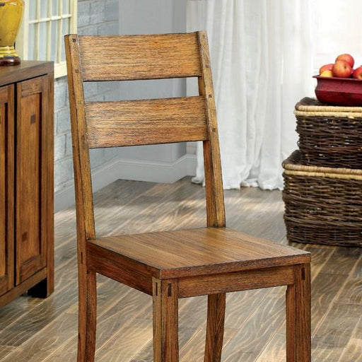 FRONTIER Dark Oak Side Chair (2/CTN) - California Furniture (Coachella, CA)