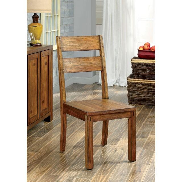 FRONTIER Dark Oak Side Chair (2/CTN) - California Furniture (Coachella, CA)