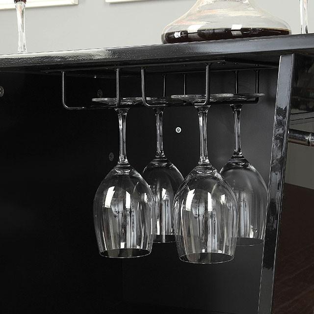 Fuero Black/Chrome Bar Table (K/D) - California Furniture (Coachella, CA)