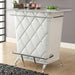 Fuero White/Chrome Bar Table (K/D) - California Furniture (Coachella, CA)