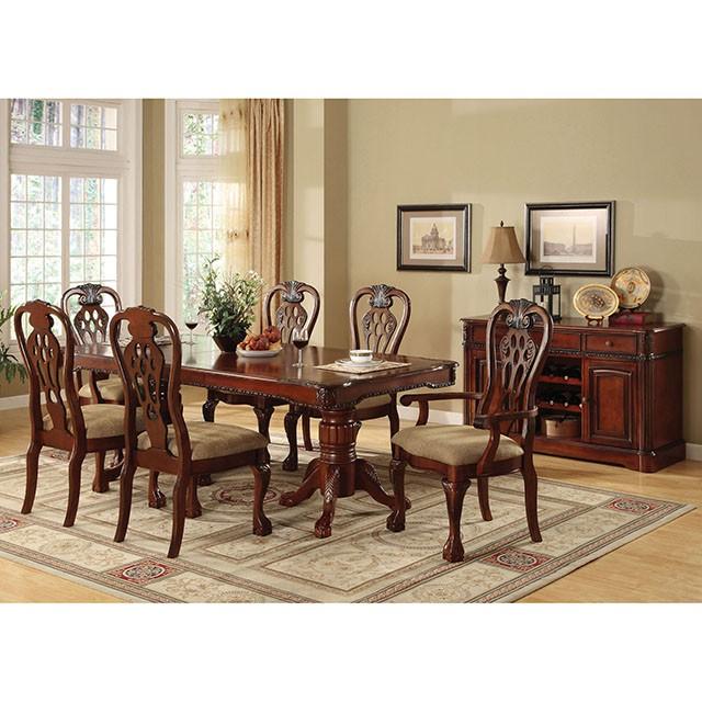 George Town Cherry Arm Chair (2/CTN) - California Furniture (Coachella, CA)