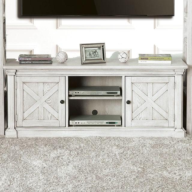 Georgia Antique White 60" TV Stand - California Furniture (Coachella, CA)