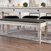 Georgia Antique White/Gray Bench - California Furniture (Coachella, CA)