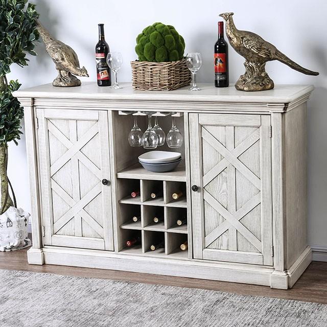 Georgia Antique White/Gray Server - California Furniture (Coachella, CA)