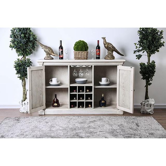 Georgia Antique White/Gray Server - California Furniture (Coachella, CA)