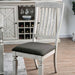Georgia Antique White/Gray Side Chair (2/CTN) - California Furniture (Coachella, CA)