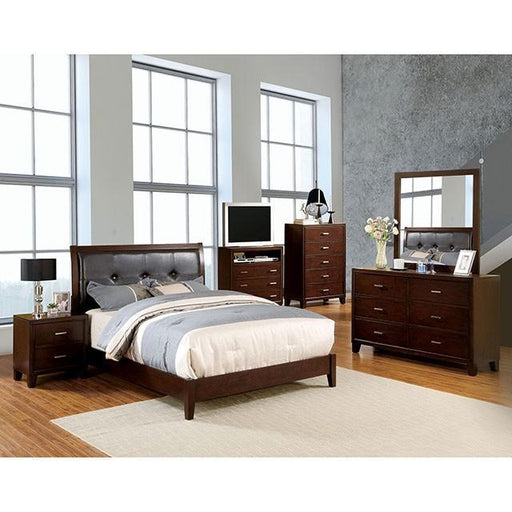 Enrico Bed Brown, Grey, & Black - California Furniture (Coachella, CA)