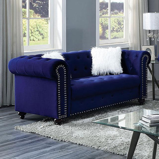 GIACOMO Loveseat, Blue - California Furniture (Coachella, CA)