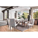 GIANNA Rustic Oak 77" Dining Table - California Furniture (Coachella, CA)